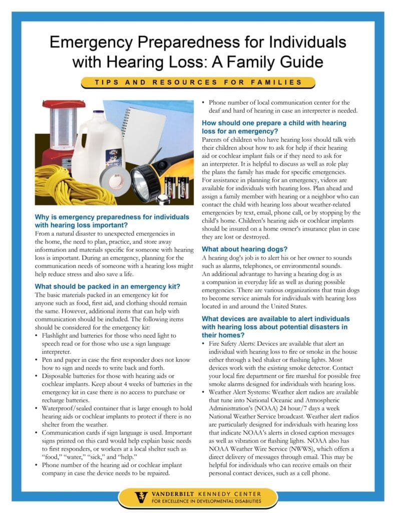 Emergency Kit For The Hearing Impaired: Tips For Communication